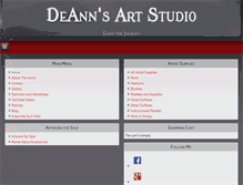 Tablet Screenshot of deannsartstudio.com